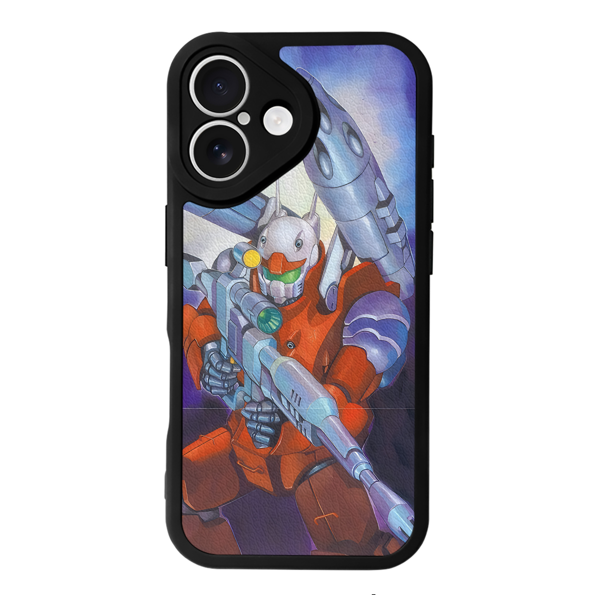 （画像用） 機動戦士ガンダム Mobile Suit Gundam 【iPhone 16シリーズ対応】シリコンスマホケース（レザー調） 材質：シリコン